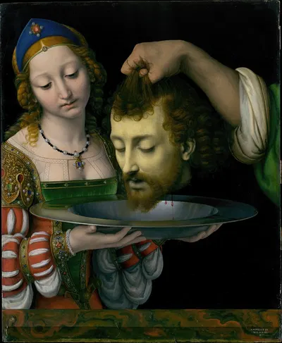 Salome with the Head of Saint John the Baptist by Andrea Solario — digital art print download