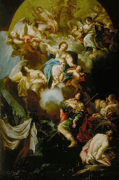 Saint James Vision of the Virgin of the Pillar by Antonio González Velázquez — digital art print download