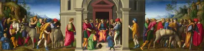 Joseph receives his Brothers on their Second Visit to Egypt by Bacchiacca — digital art print download