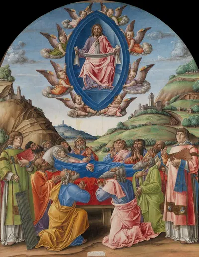 The Death of the Virgin by Бартоломео Виварини, 1485 — digital art print download