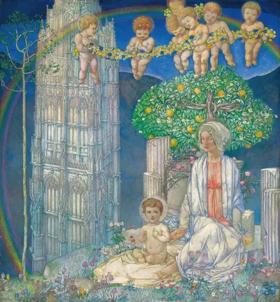 Our Lady of Promise by Эдвард Реджинальд Фрамптон — digital art print download