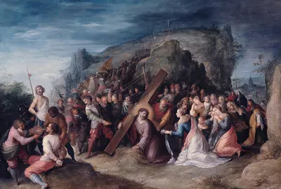Road to Calvary by Франс Франкен Младший, 1617 — digital art print download