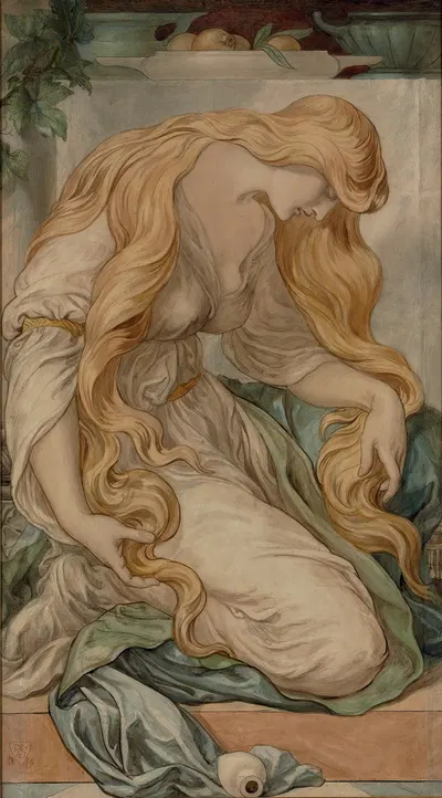 Mary Magdalene by Фредерик Джеймс Шилдс, 1879 — digital art print download