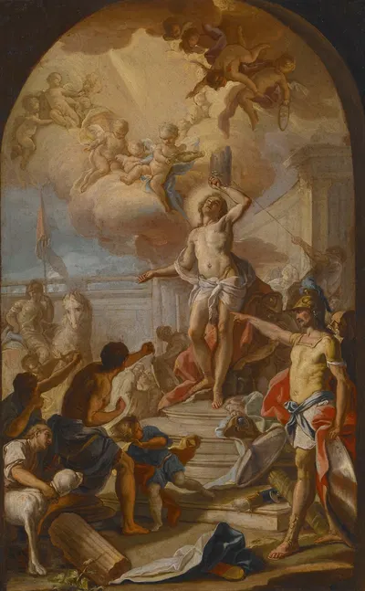 The Martyrdom of St. Sebastian by Giacinto Diana, 1780 — digital art print download
