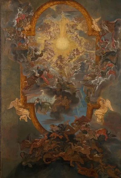 The Triumph of the Name of Jesus by Джованни Баттиста Гаулли — digital art print download