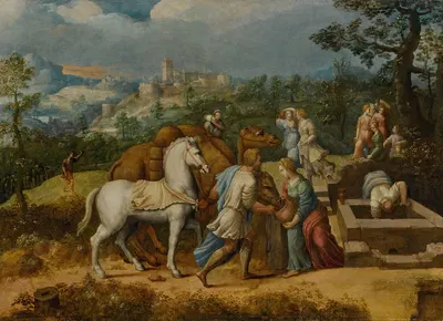 Rebecca at the Well by Girolamo da Treviso — digital art print download