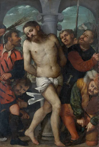 The Flagellation by Джироламо Романино — digital art print download