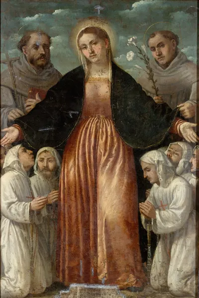 The Madonna of Mercy by Джироламо Романино — digital art print download