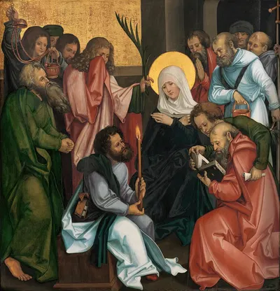 The Dormition of the Virgin by Ханс Леонард Шойфелайн — digital art print download