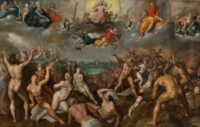 Last Judgement (Matthew 25:31-33) by Jacob De Backer — digital art print download