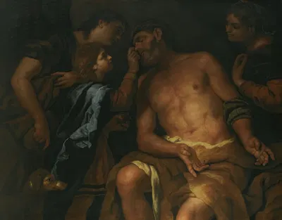 The Curing Of Tobit's Blindness by Johann Carl Loth — digital art print download