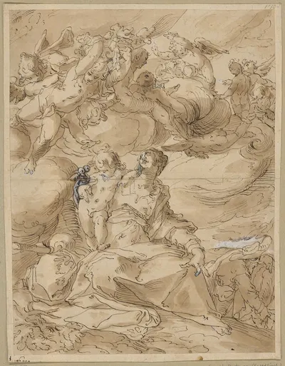 Ruhe auf der Flucht nach Ägypten by Gerrit Pietersz — digital art print download