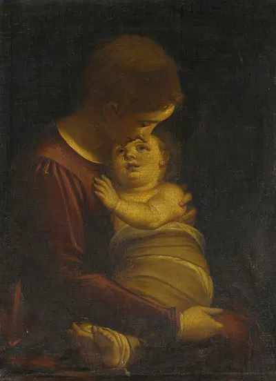 Madonna And Child by Luca Cambiaso — digital art print download