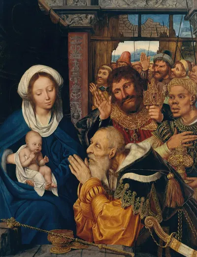 The Adoration of the Magi by Quentin Massys, 1526 — digital art print download