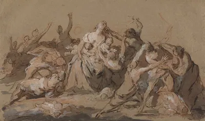 The Massacre of the Innocents by Джованни Антонио Пеллегрини — digital art print download