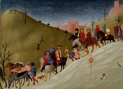 The Journey of the Magi by Sassetta — digital art print download