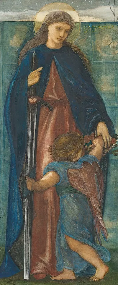 St Dorothy by Sir Edward Coley Burne-Jones — digital art print download