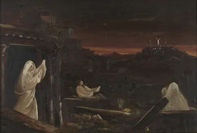 Dead Rising from Tombs by Thomas Cole — digital art print download