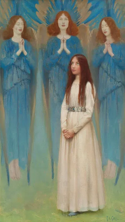A vision of angels by Томас Купер Готч — digital art print download
