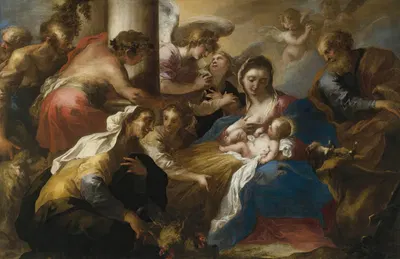 Adoration Of The Shepherds by Валерио Кастелло — digital art print download