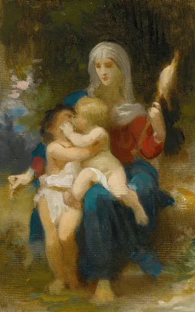 Study For Sainte Famille by Уильям Бугеро — digital art print download
