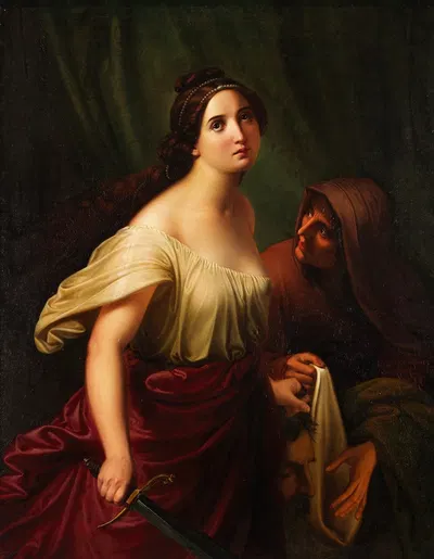 Judith mit dem Haupt des Holofernes by Adolf Gottlob Zimmermann — digital art print download