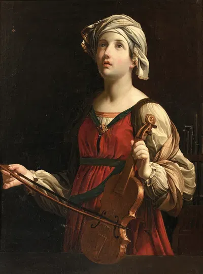Saint Cecil by After Guido Reni — digital art print download