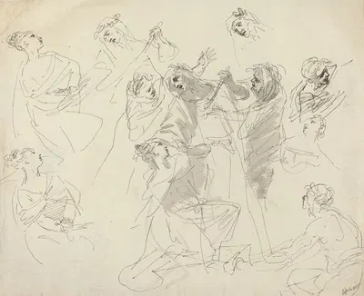 Figure Studies by Джованни Баттиста Чиприани — digital art print download