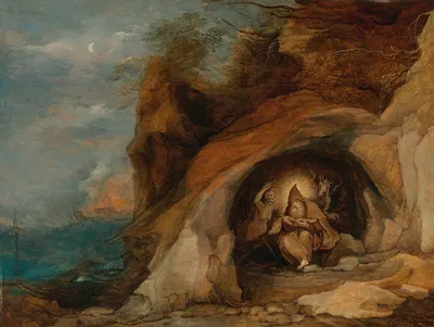 Landscape With Temptation Of St. Anthony by Daniel Seghers — digital art print download