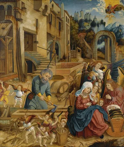 The Rest On The Flight To Egypt by Danube School — digital art print download