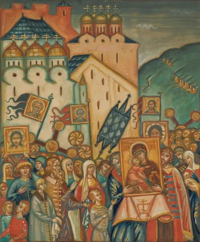 The Feast Of Orthodoxy by Дмитрий Семёнович Стеллетский — digital art print download