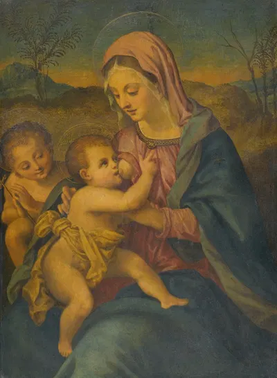 Madonna And Child by Флорентийская школа — digital art print download
