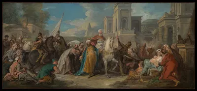 The Triumph of Mordecai by Jean-François de Troy — digital art print download