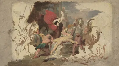 The Martyrdom of Saint Hippolytus by Франсуа Жозеф Эйм — digital art print download