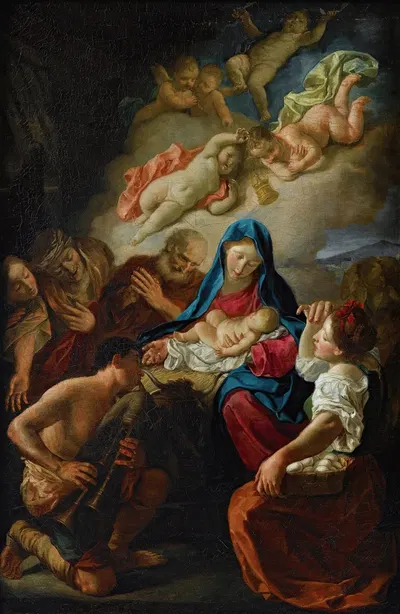 Adoration Of The Shepherds by Gaspare Traversi — digital art print download