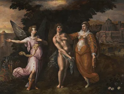 Allegory Of The Religious Life by Гиллис Койне, 1589 — digital art print download