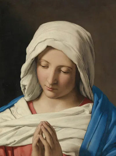 The Madonna In Prayer by Джованни Баттиста Сальви да Сассоферрато — digital art print download