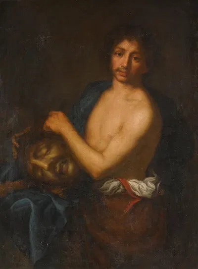 David With The Head Of Goliath by Girolamo Forabosco — digital art print download
