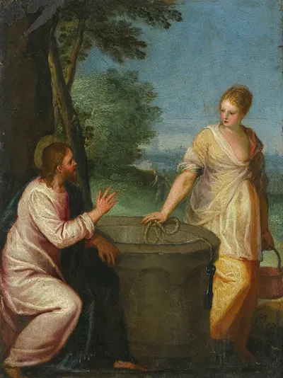 Christ And The Woman At The Well by Hans Rottenhammer — digital art print download