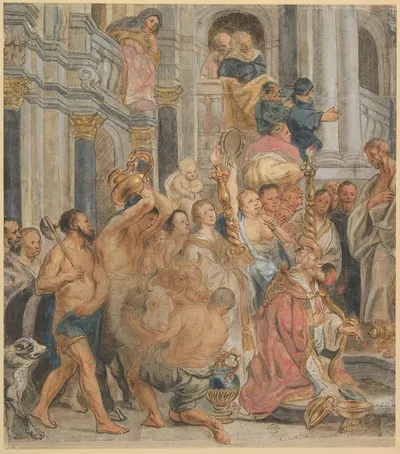 Saint Paul at Lystra by Якоб Йордаанс — digital art print download