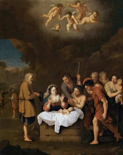 The Nativity by Йохан ван Хенсберген — digital art print download