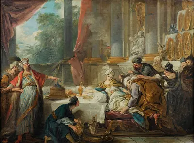 The sentencing of Aman by Жан-Франсуа де Труа — digital art print download