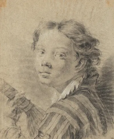 A Boy with a Lute by Джованни Баттиста Пьацетта, c. 1740 — digital art print download
