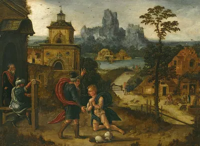 A Landscape With The Return Of The Prodigal Son by Лукас Гассель — digital art print download