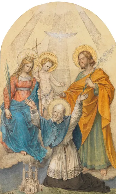 Clemens Maria Hofbauer und Heilige by Людвиг Фердинанд Шнорр фон Каролсфельд, 1821 — digital art print download