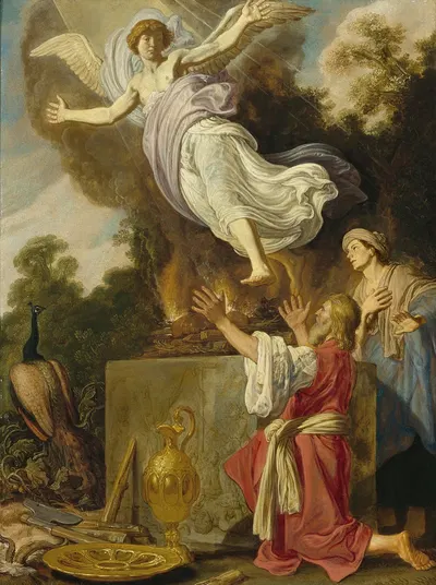 Sacrifice Of Manoah by Pieter Lastman, 1624 — digital art print download