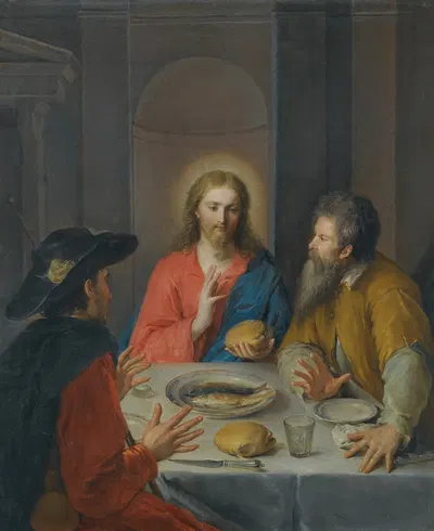 Supper At Emmaus by Римская школа — digital art print download