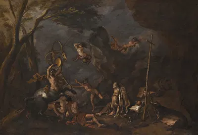 The Temptation Of Saint Anthony by Sebastiano Ricci — digital art print download