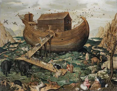 Noah's ark on the Mount Ararat by Simon de Myle — digital art print download