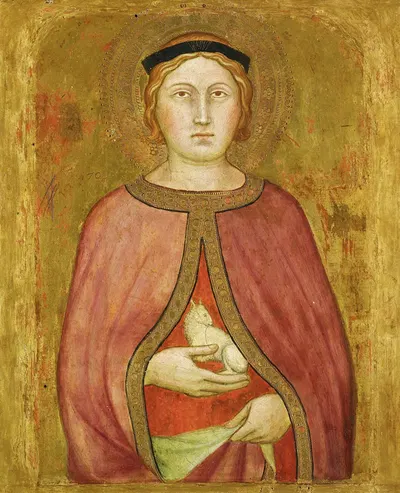 Saint Agnes by Taddeo di Bartolo — digital art print download